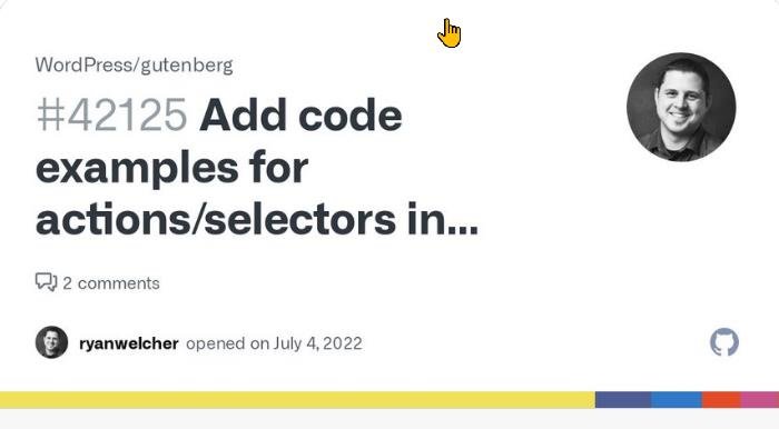 Gutenberg will have code examples 2022 1